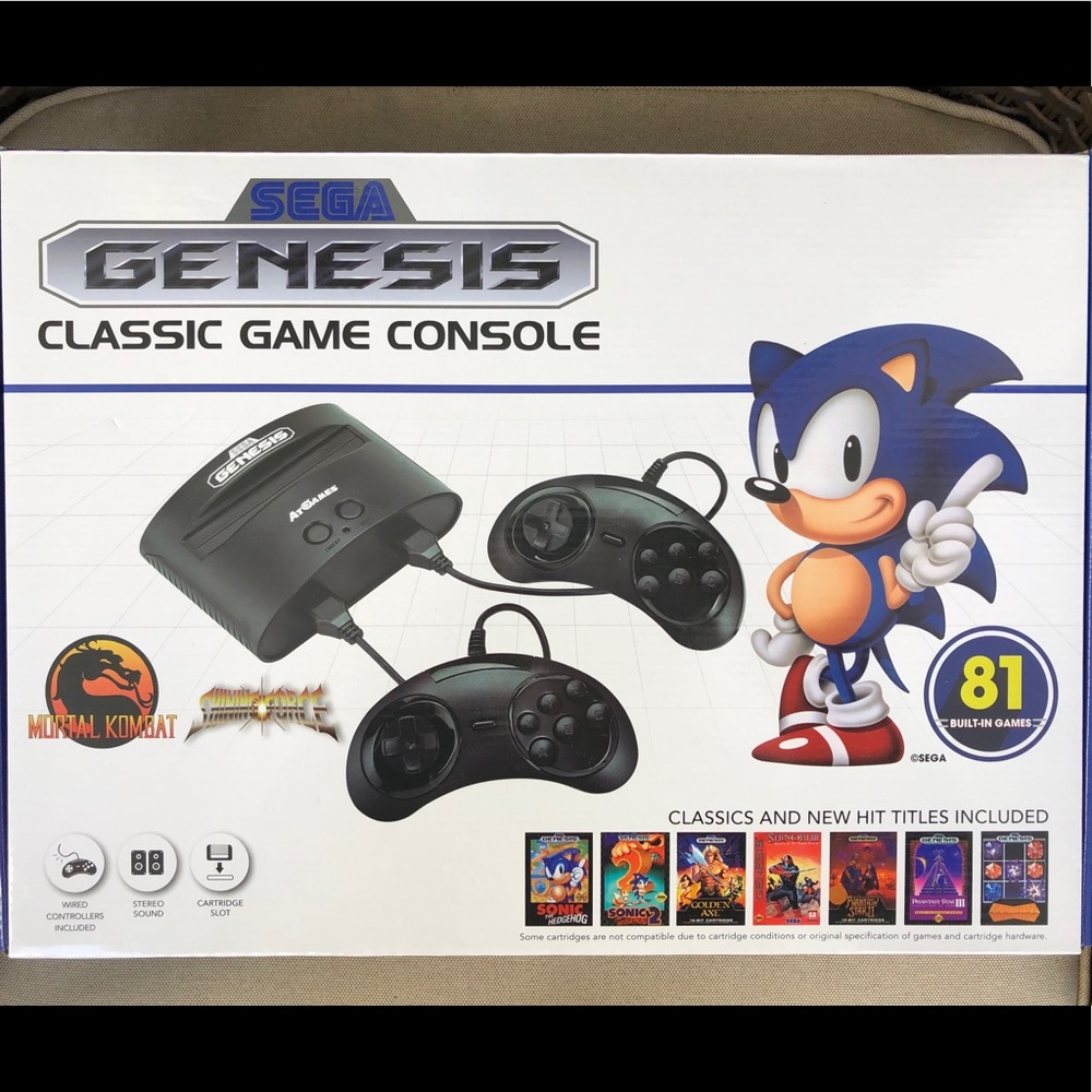 NEW- Sega Genesis Built in Game Console